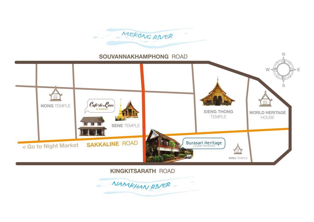 Cafe De Laos Hotel Luang Prabang Eksteriør billede